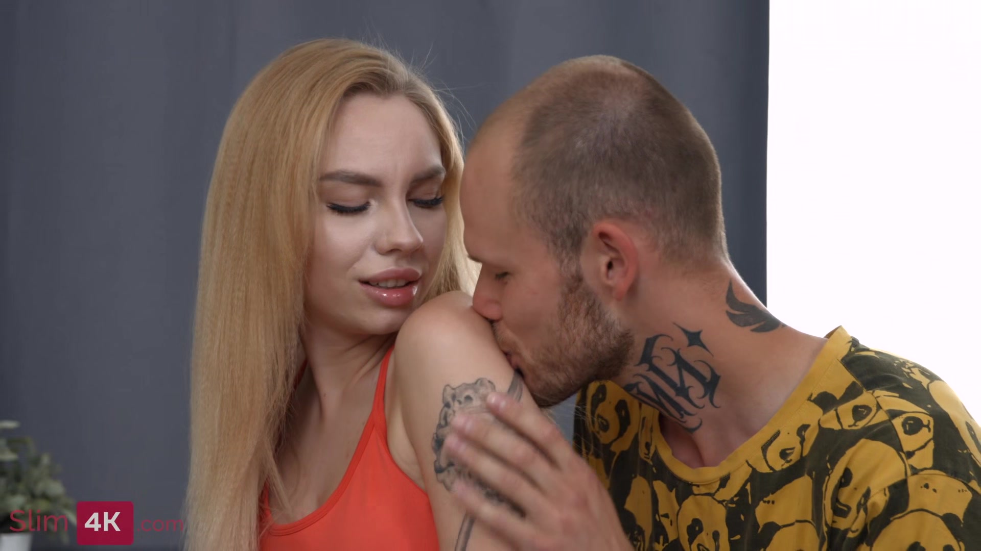 Enticing blonde doesn't mind trying anal with her horny BF