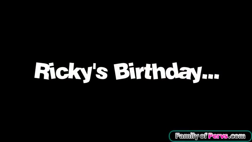 Ricky Spanish, Big T And Sheena Ryder - Busty Stepaunt Strips Ifo Birthday Teen 18+
