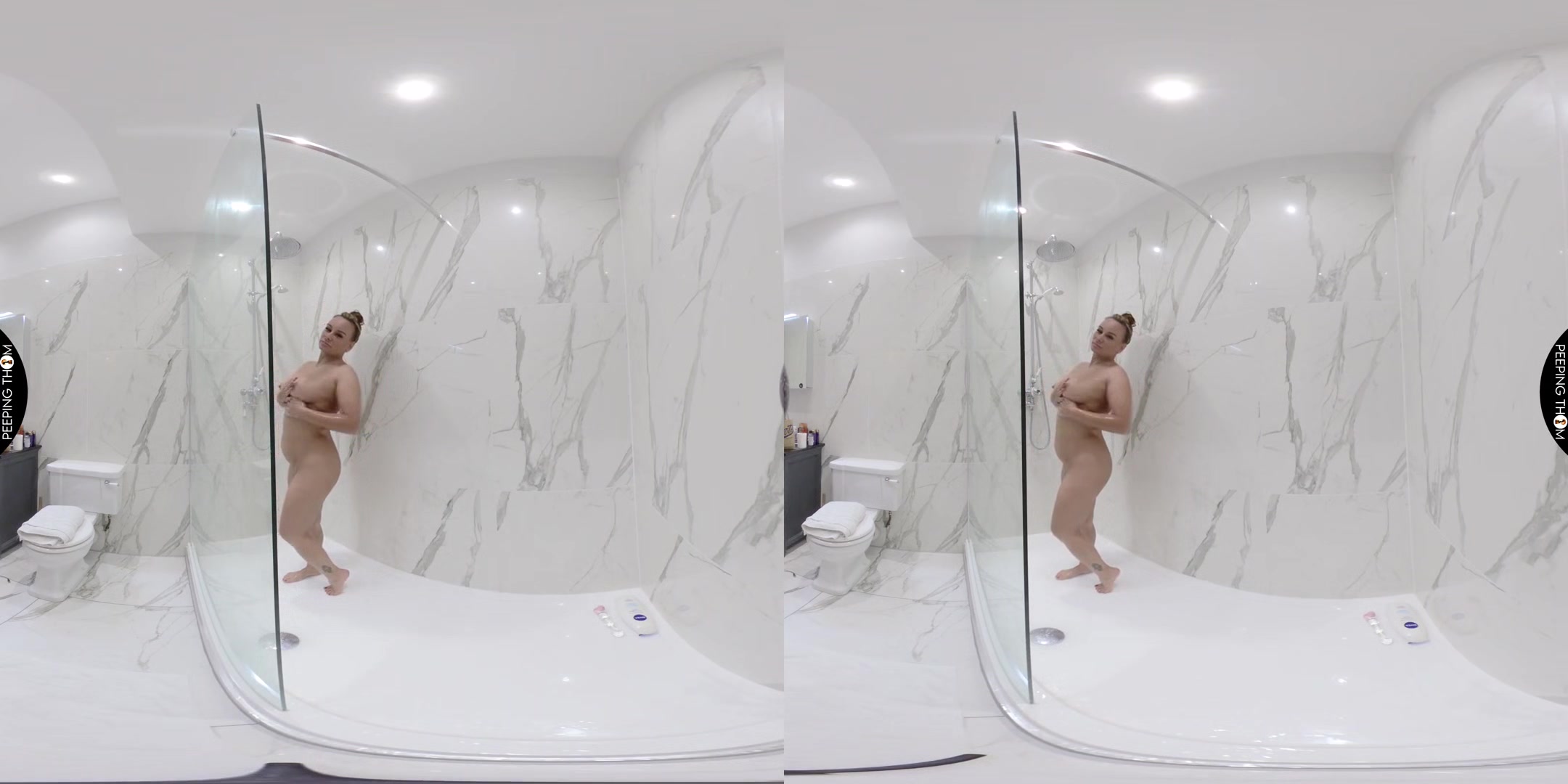 Shower Play; Big Tits Amateur Solo - SexLikeReal