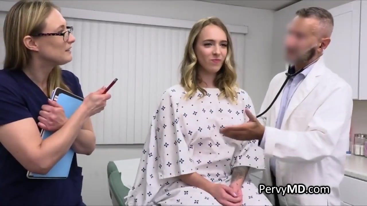 Doctor Testing Busty Inked Surrogate Patient