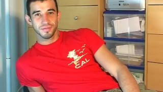 The handsome delivery guy get serviced by a guy!