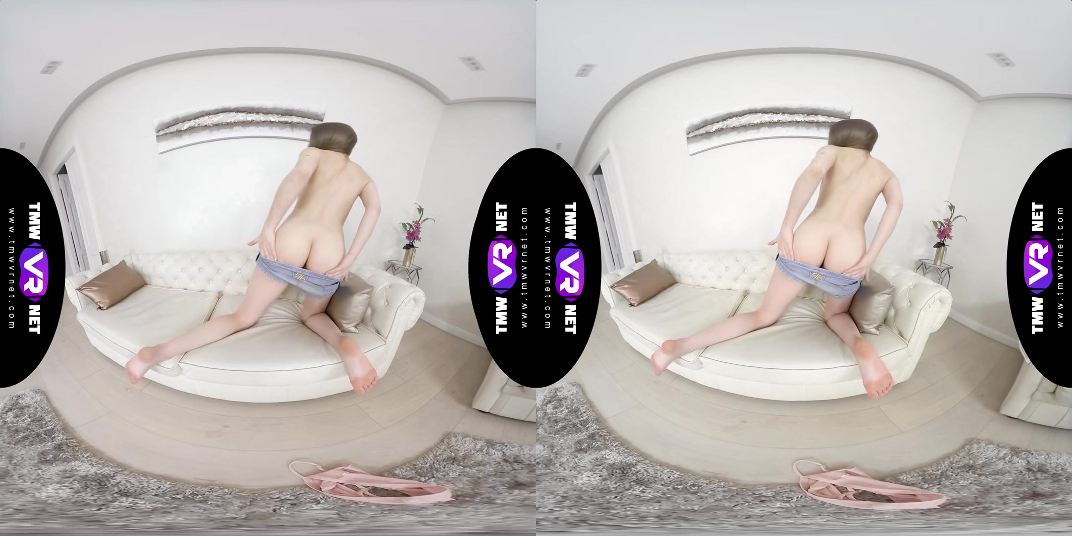 Playful Babe Undresses To Cool Down - Teen Goddess Bonnie Dolce Solo Masturbation VR