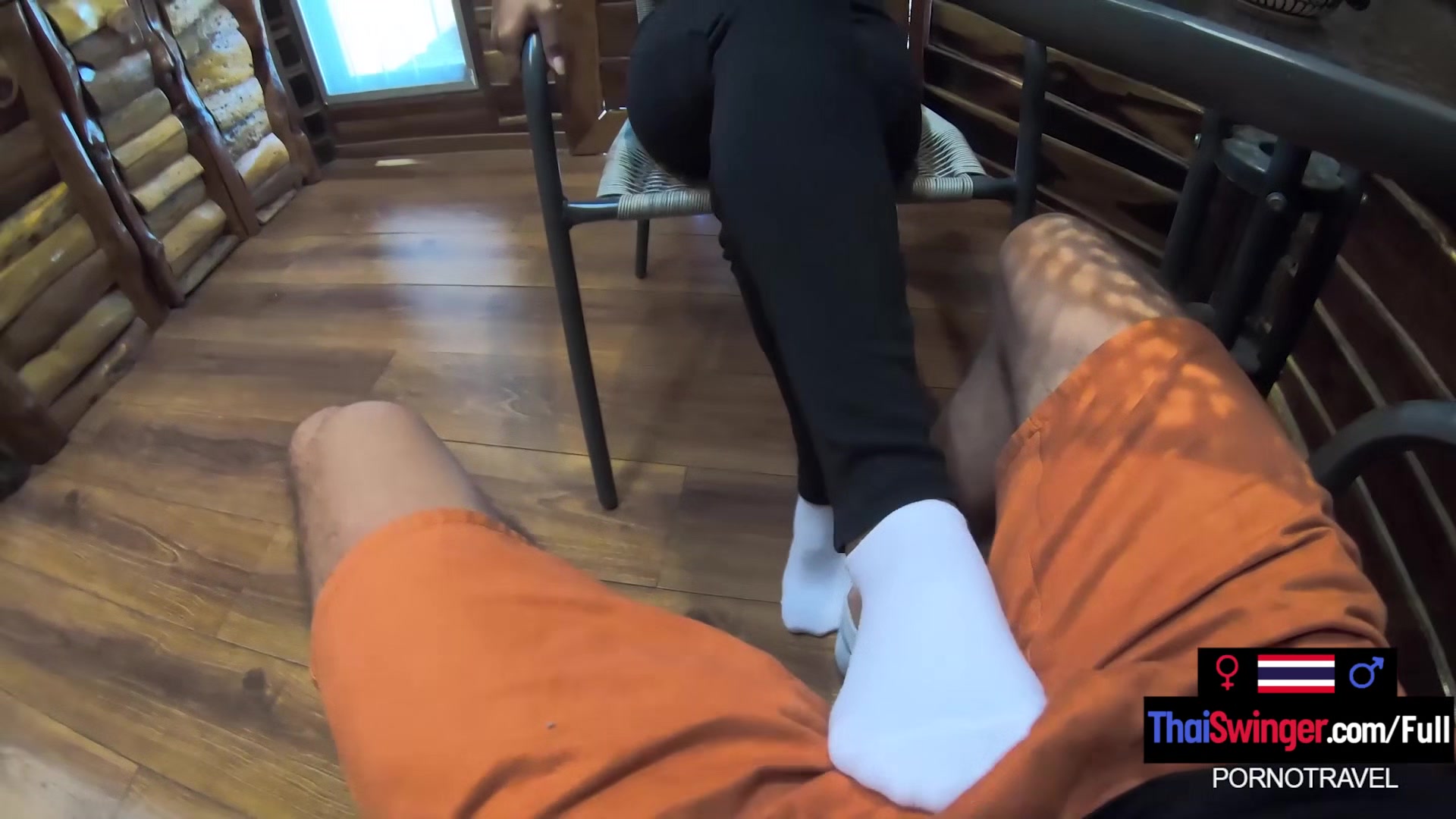Big butt Thai amateur teen 18+ girlfriend hot sex in public in a coffee shop