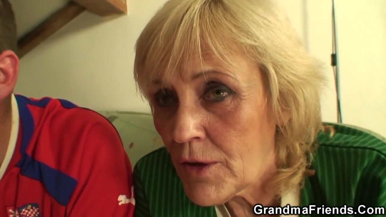 Very Old Grandma Takes Two Cocks At Once