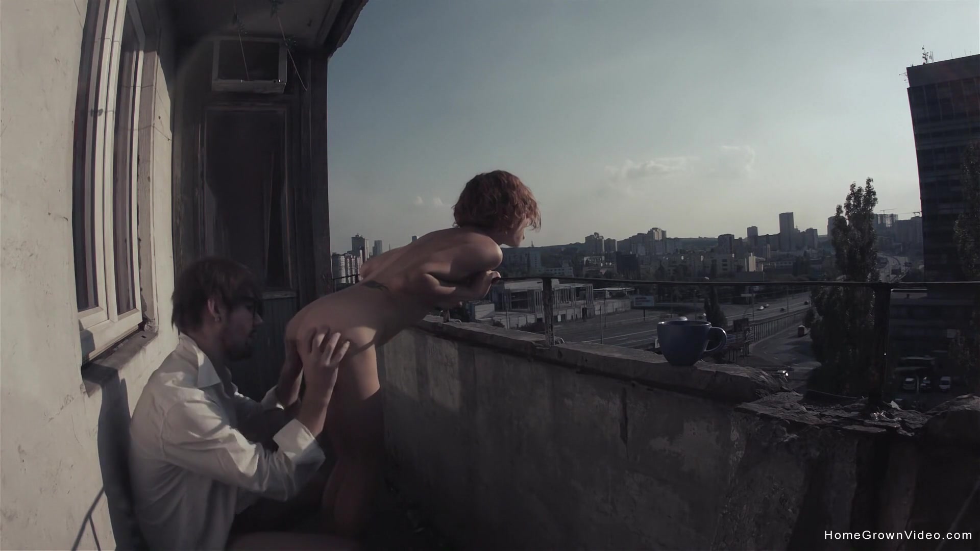 Eva Fucked Out On The Balcony - Eva Fucked Out On The Balcony
