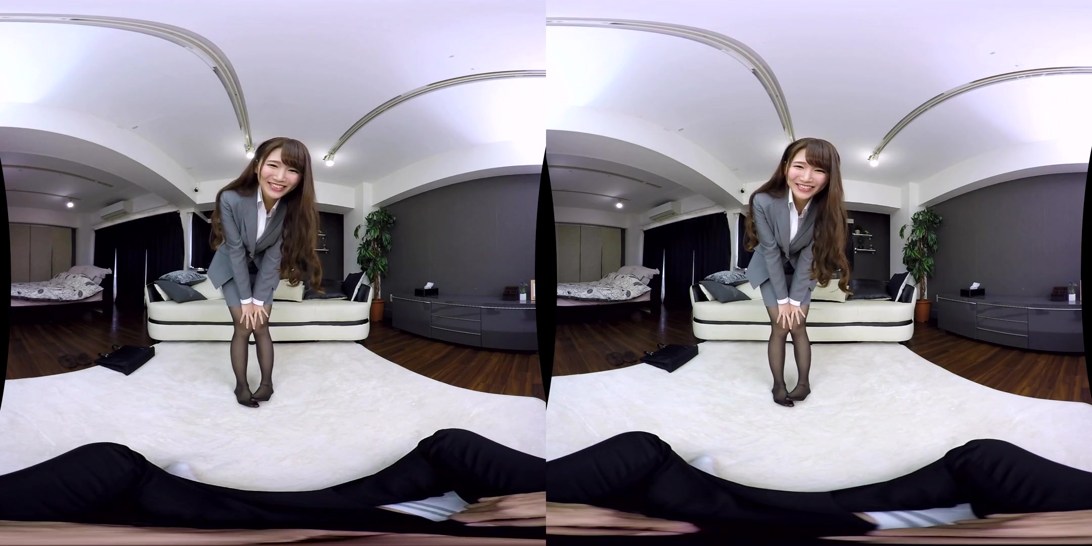 Masturbation Practice with my Teacher in Black Pantyhose 1 - Stockings Footjob Nylon Sex