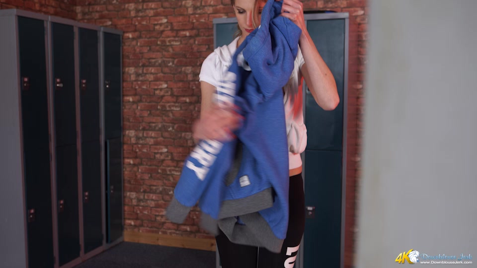 Leah in How Long Have You Been There? - DownblouseJerk
