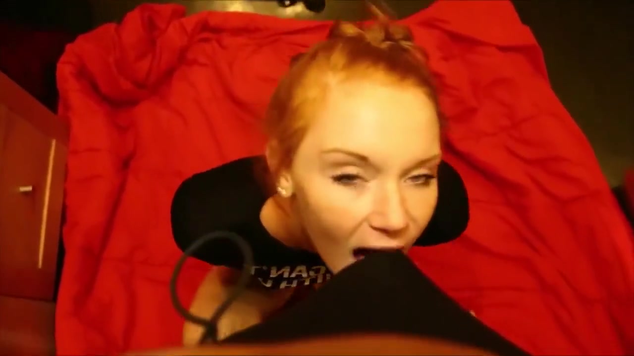Natural Ginger teen 18+ Sucking cock
