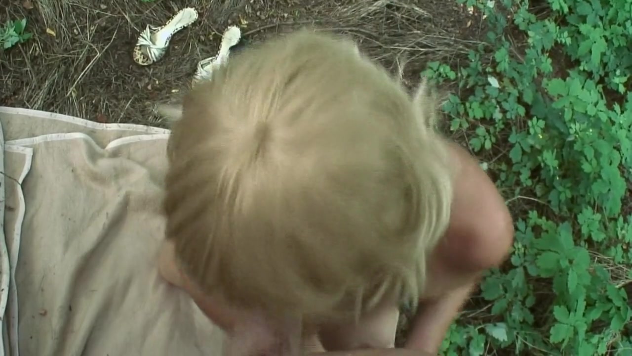 A Sexy Blonde Woman Gets Her Amazing Natural Boobs Sprayed With Cum
