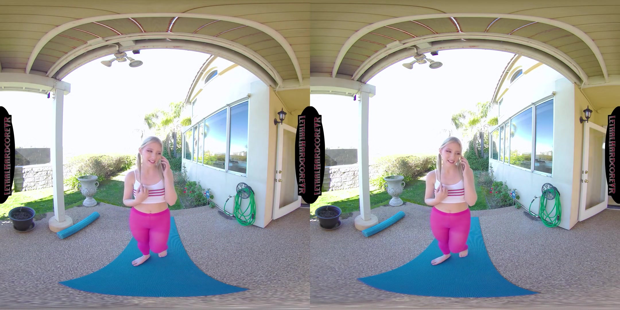 Melody Loves Creampies - Blonde Pornstar Melody Marks in Yoga Pants