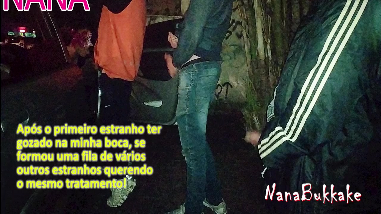 Nanabukkake - Fiz Dogging Na Rua Dando Para Varios Estranhos E Eles Gozando Na Minha Boca- Trailer 5 Min