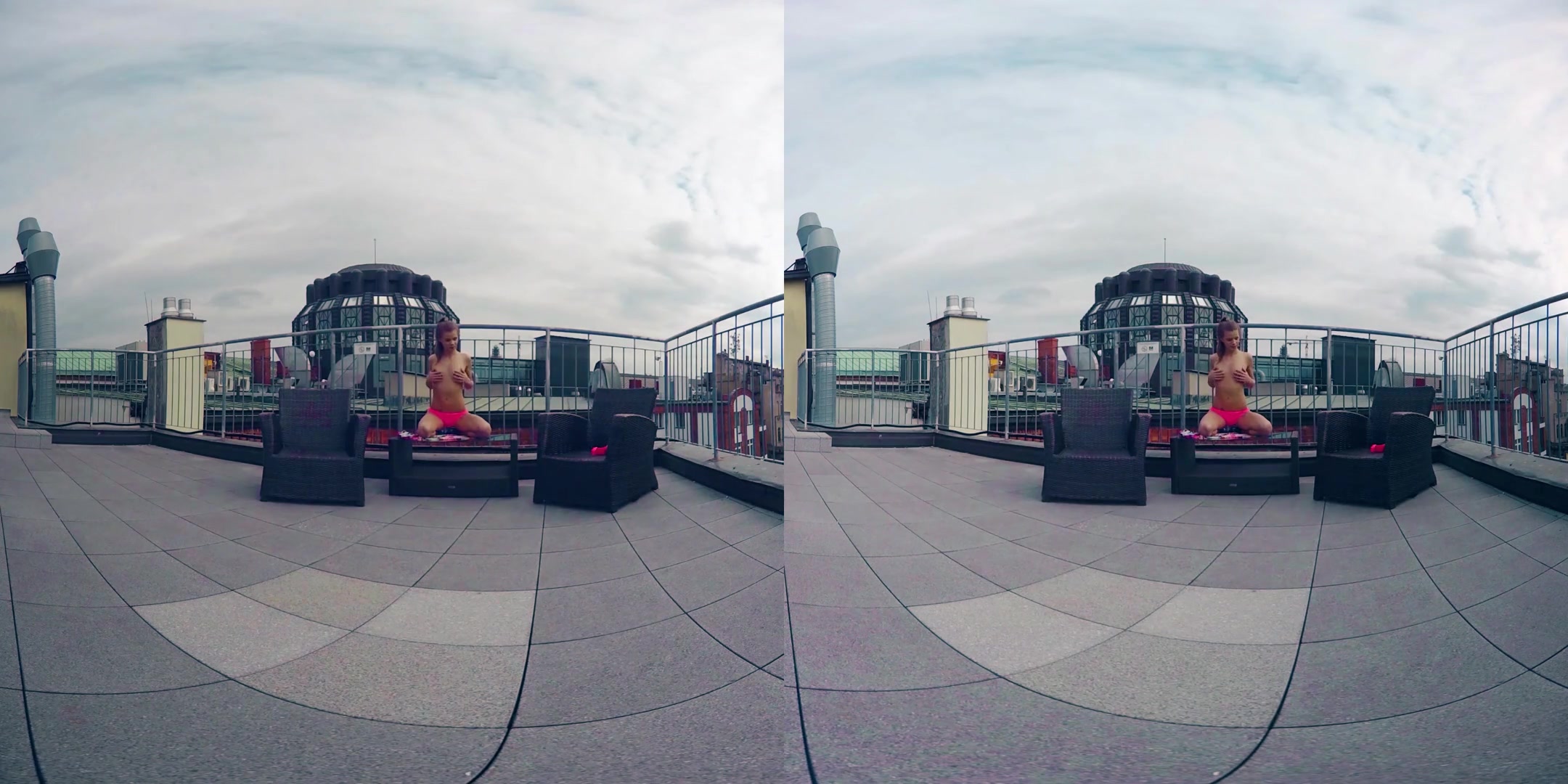 Sara Kay in Petite Sara Toys on the Rooftop - BravoModelsMedia