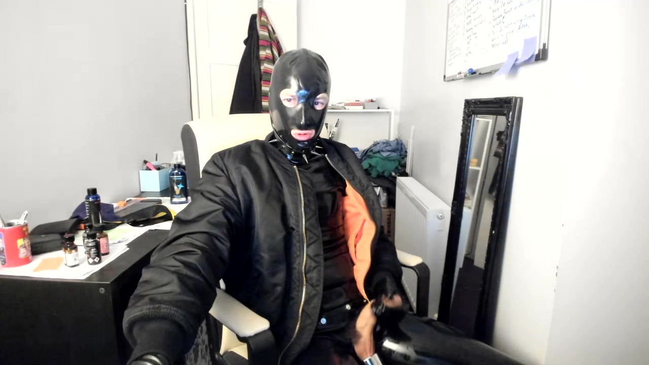 British rubber boy handjob