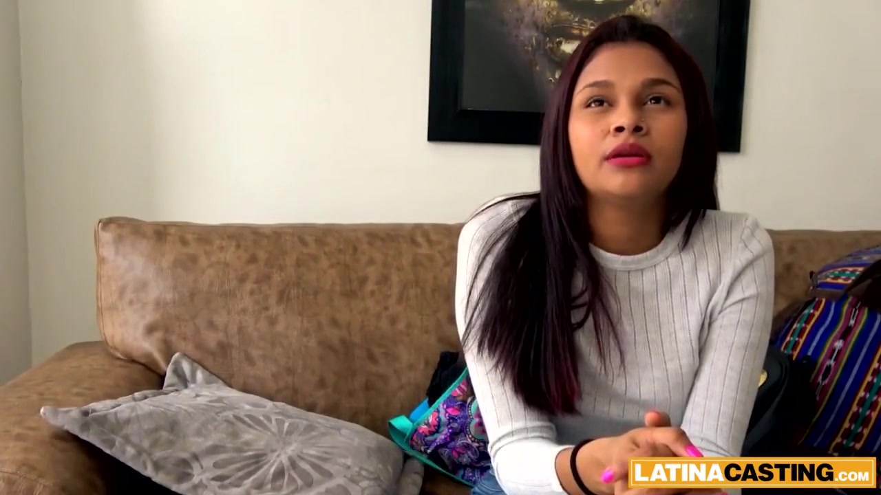 Latina Model Gets Throat Fuck During Casting