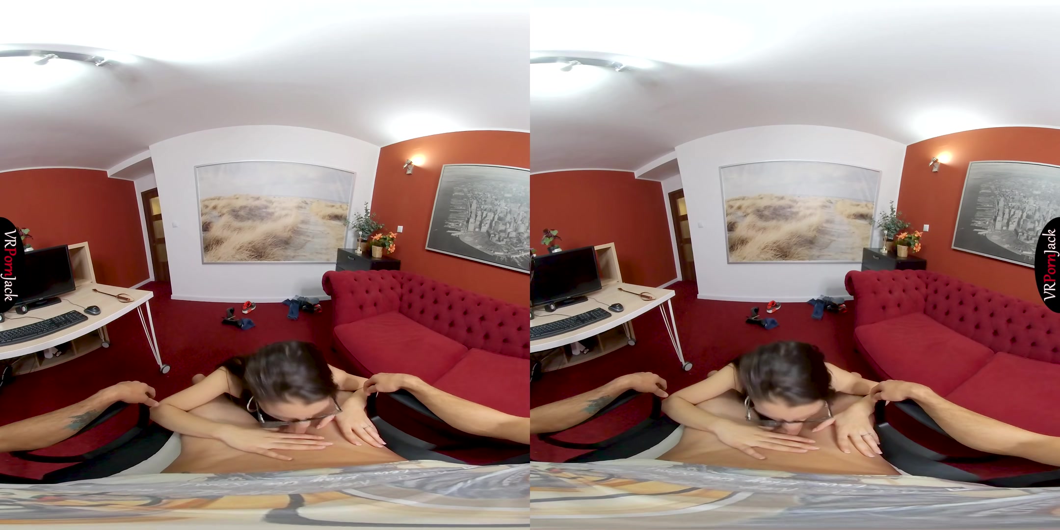 At The Office - Secretary Gets Horny - VRpornjack