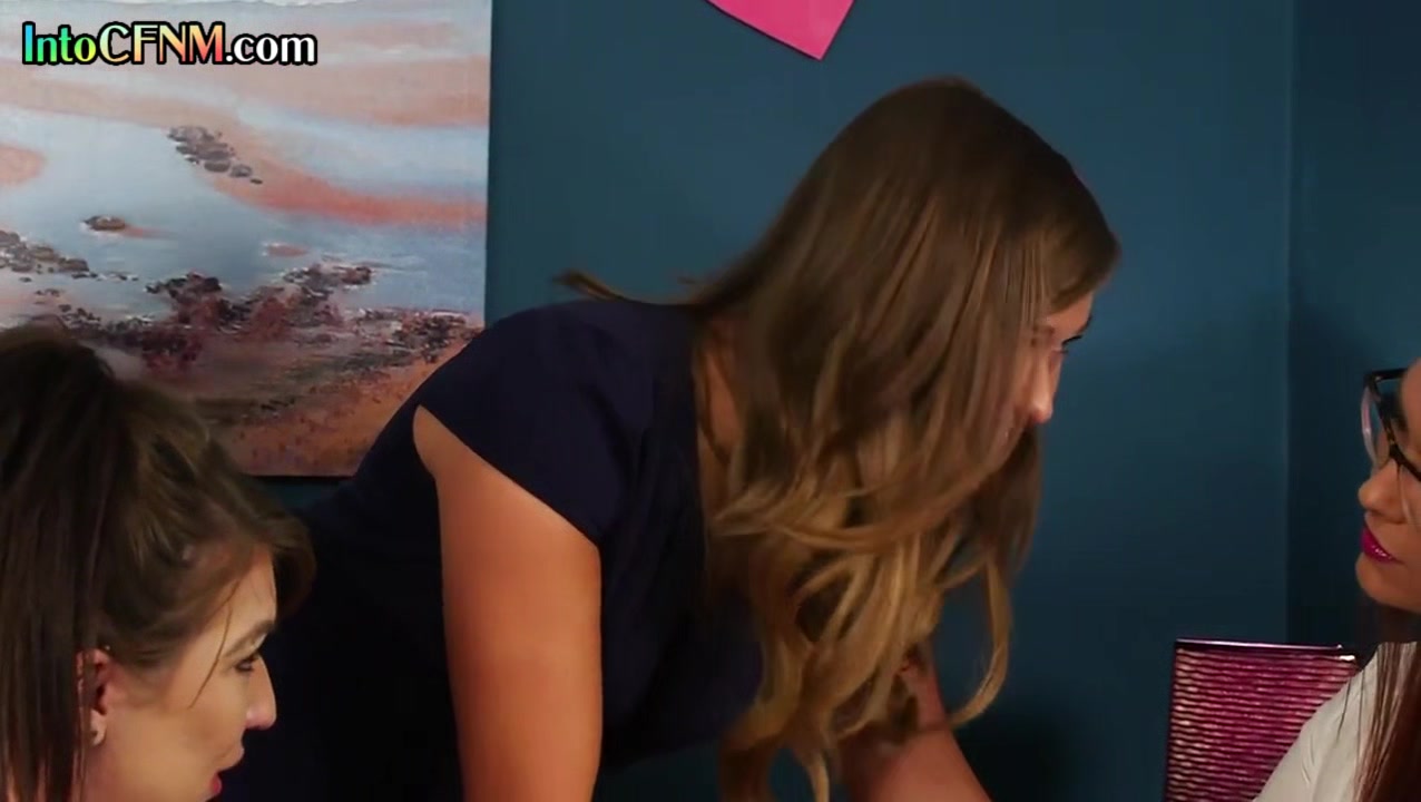 CFNM group of cocksucking ladies suck and wank cock
