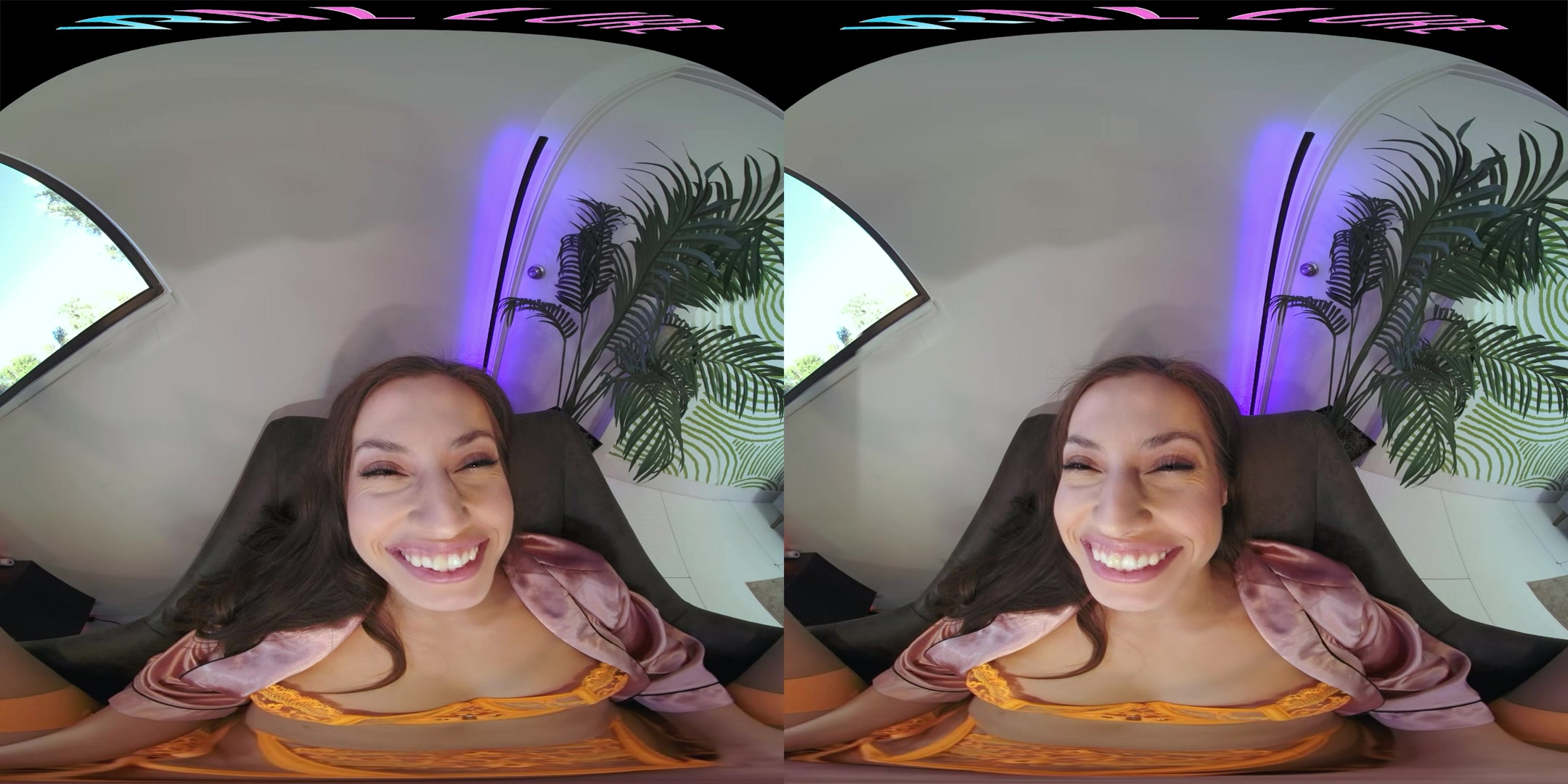 Sexy brunette wakes up horny and wants you to fuck her in virtual reality