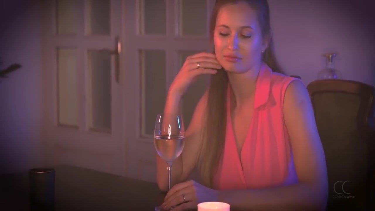 Elegant Dress Masturbation Under Table