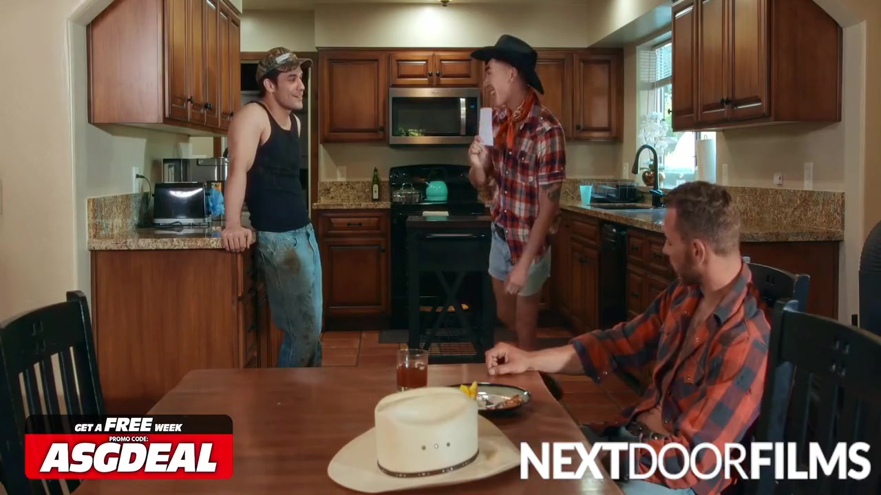 Cody Seiya, Carter Woods And Andrew Miller - Stud Countryboy Works On Twink Asian Helpers Cock - Breaking Frontiers Pt 1 - Asgmax 14 Min