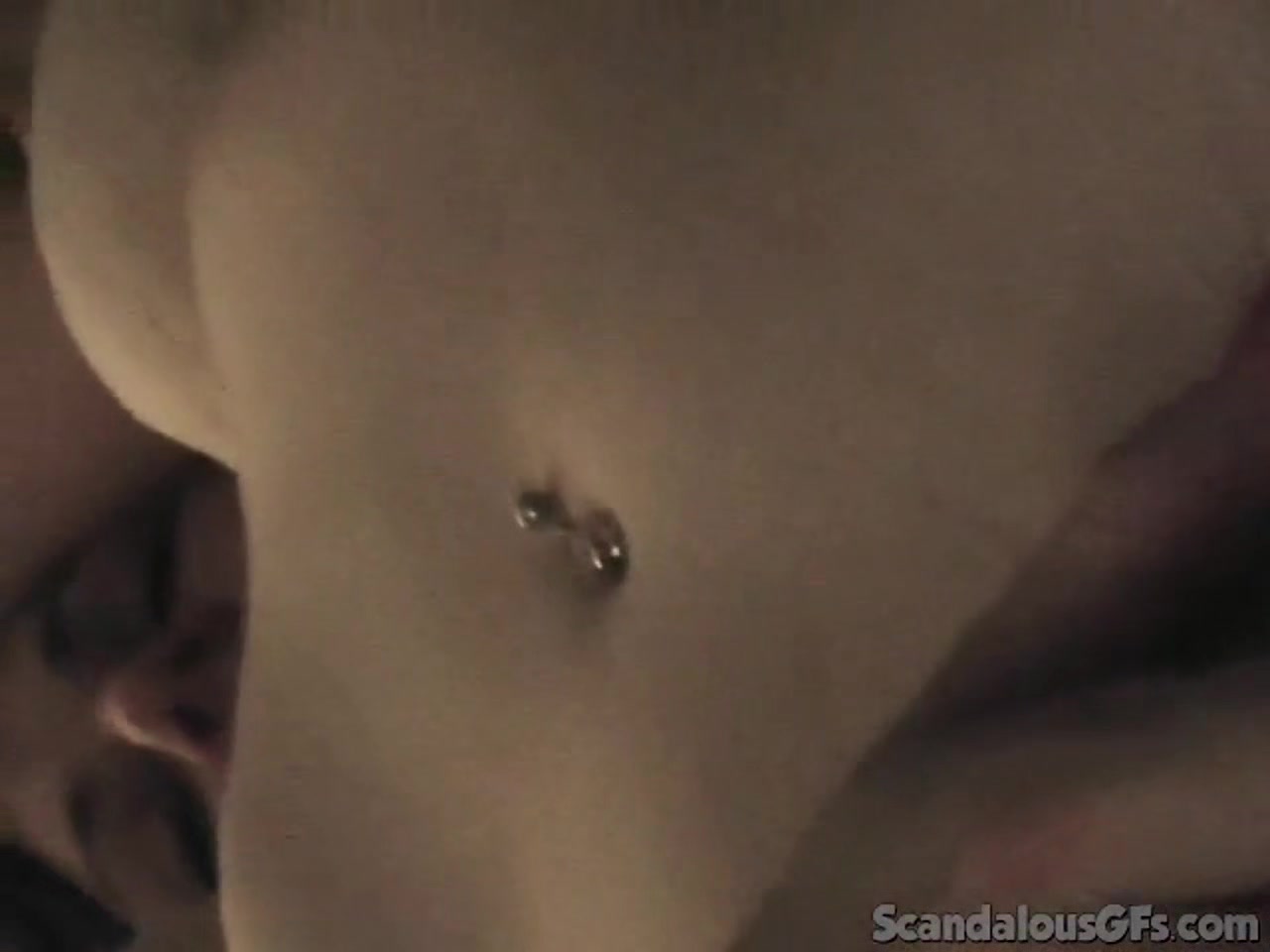Busty amateur GF babe licked out