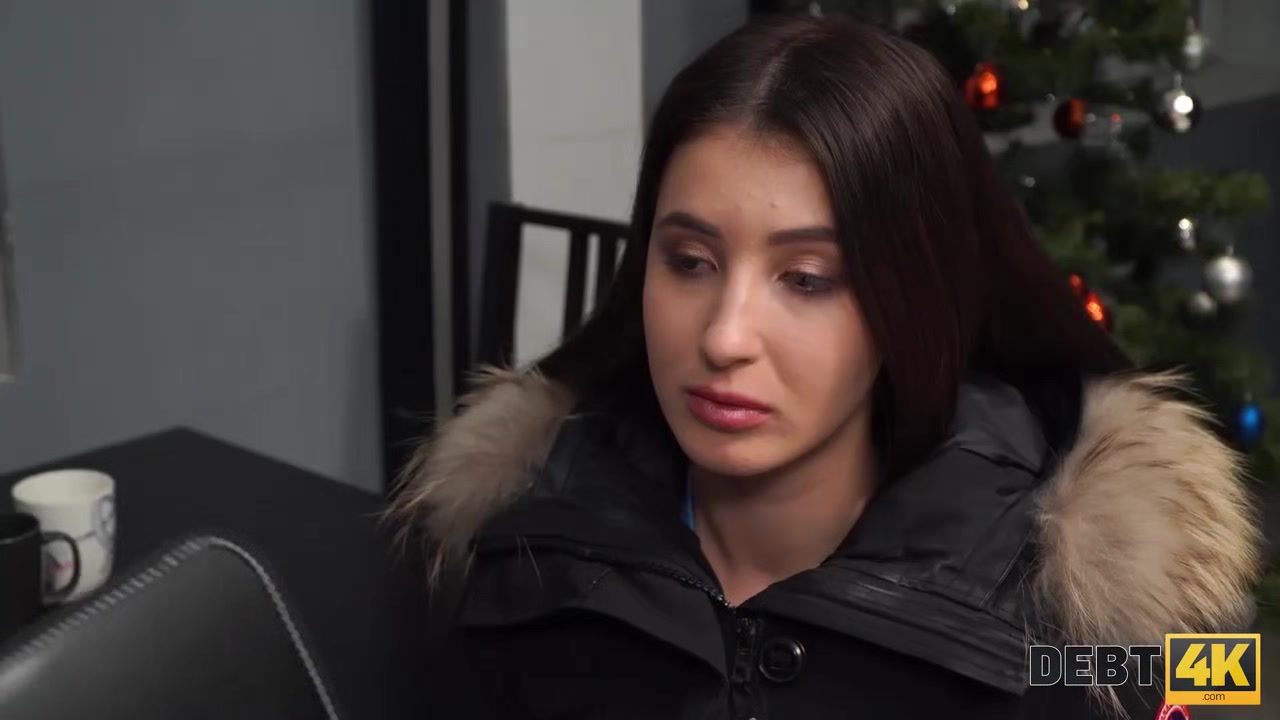 Debt4k. Lassie has sex with collector because has no money for debt