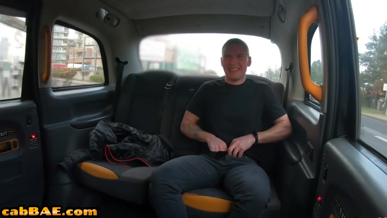 Bosomy bigass babe in black stockings fucked in cab outdoor