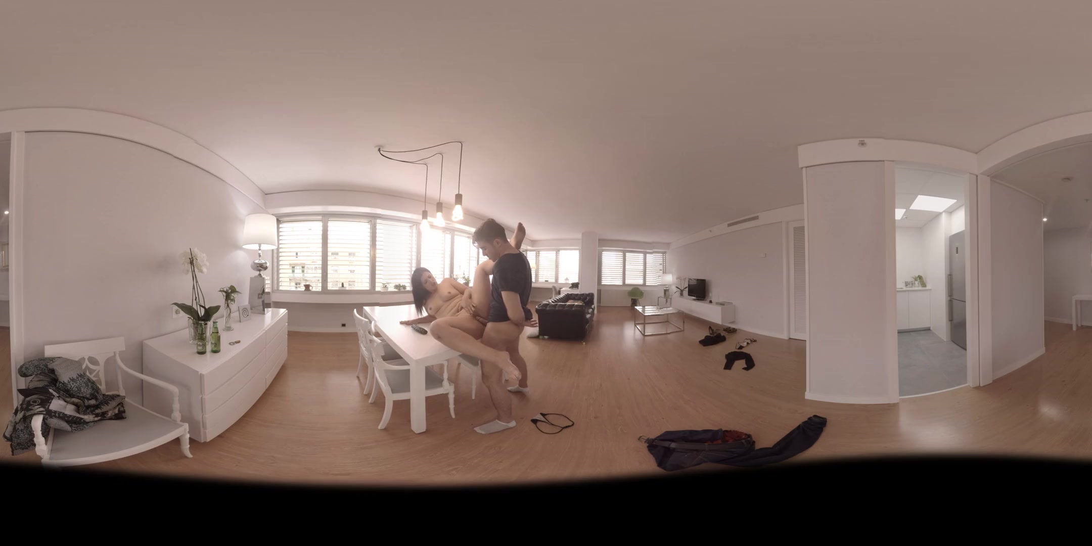 Chubby Girl Gets Fucked on the Table - VirtualPorn360