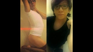 Ladyboy With Phimosis Getting Fucked By Black Dildo