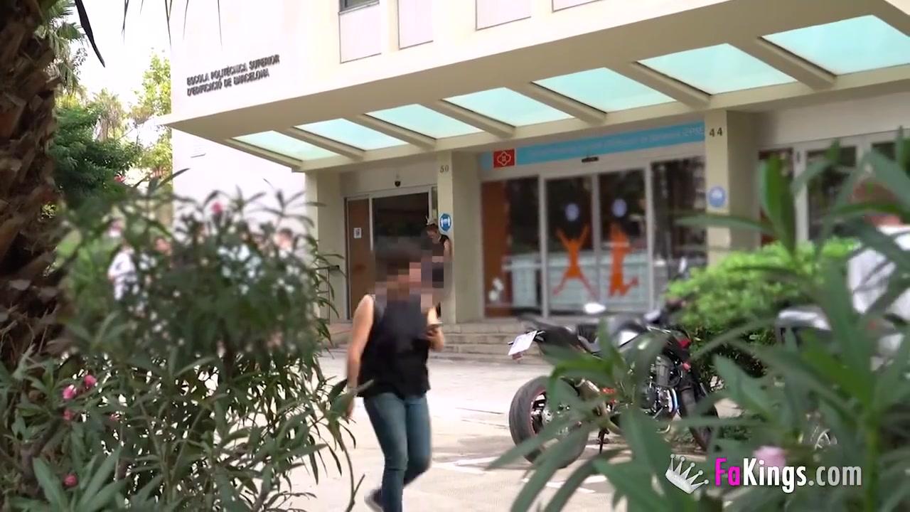 Amazing Blonde College Girl Is A Dirty Slut In Public With Eva Fay