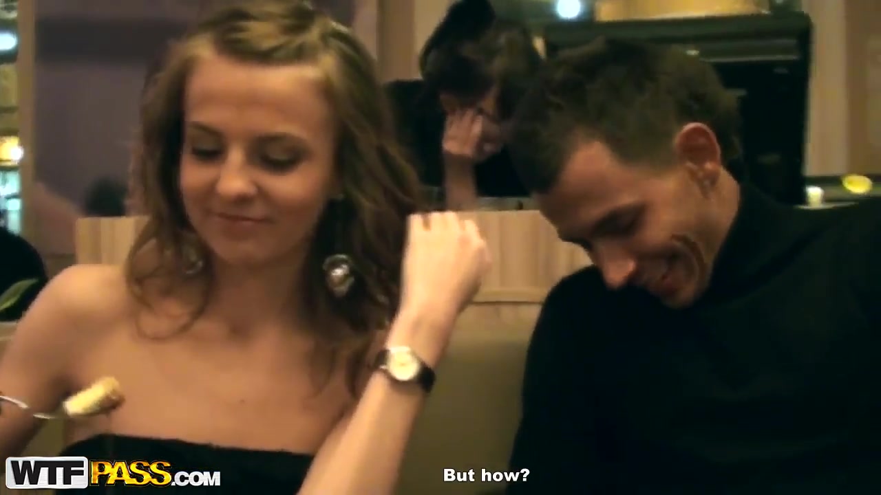 Dude seduces beauty to have sex in restaurant