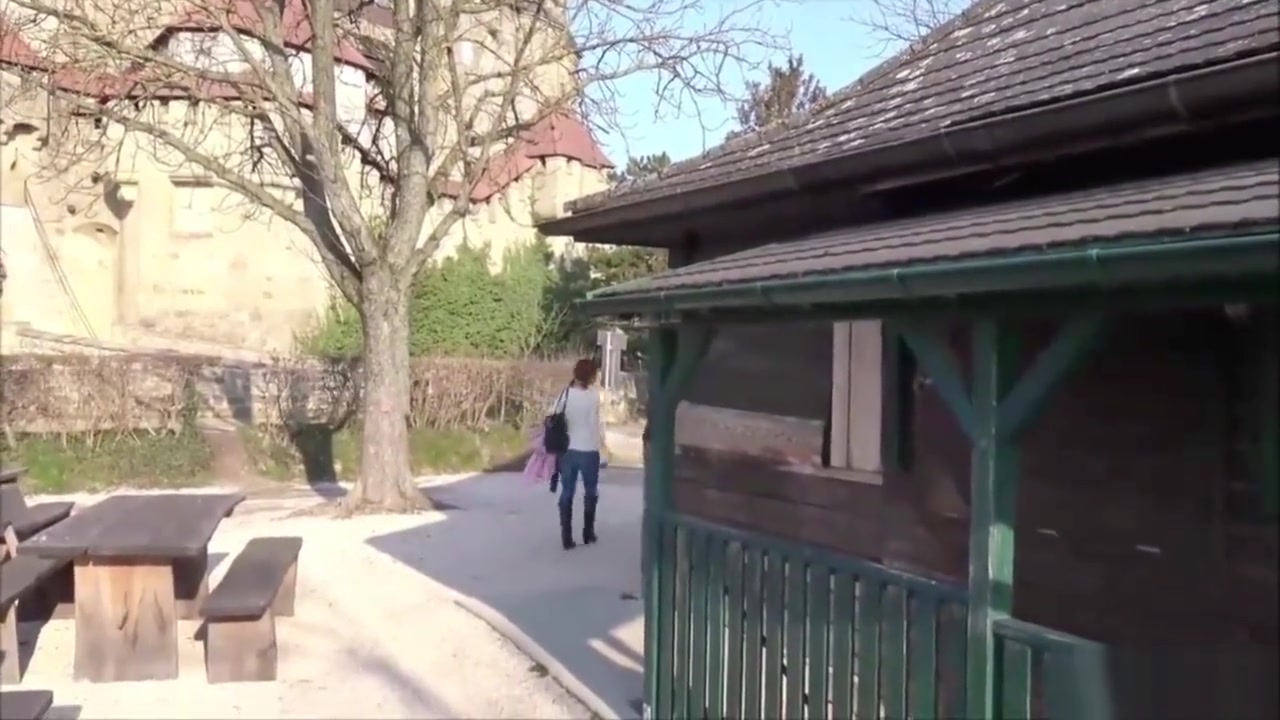 GERMAN REDHEAD teen 18+ IN FMM THREESOME OUTDOOR AT TINDER DATE