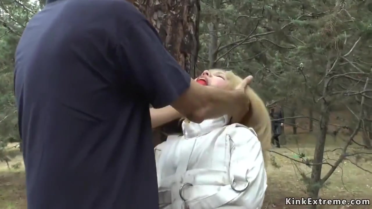 Blonde Slave Whipped Outdoor In Public