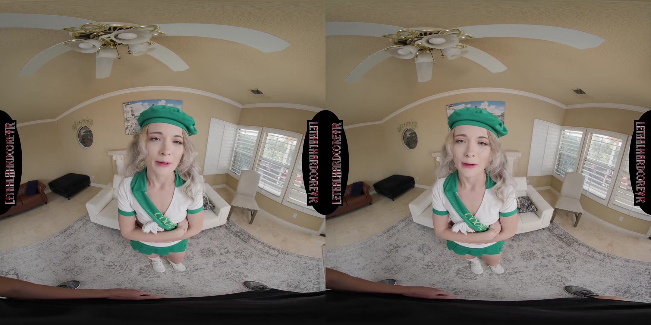 Cute Blonde Nicole Desires Cream On Her Cookie