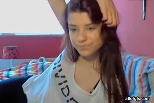Sexy teen 18+ shows ass on webcam