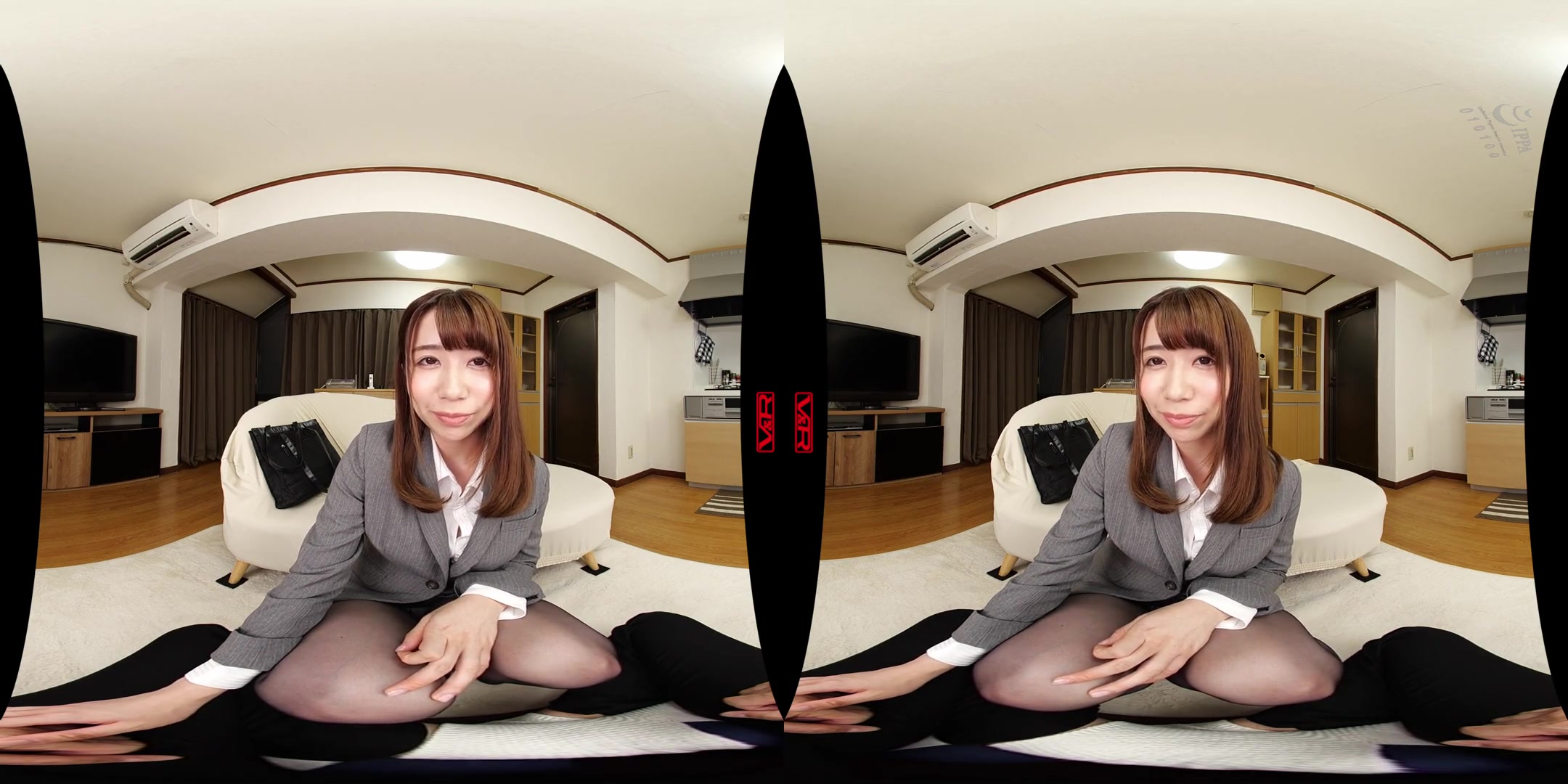 Secret Masturbation Practice with your Teacher in Black Pantyhose; JAV MILF Idol Cumming on her Legs