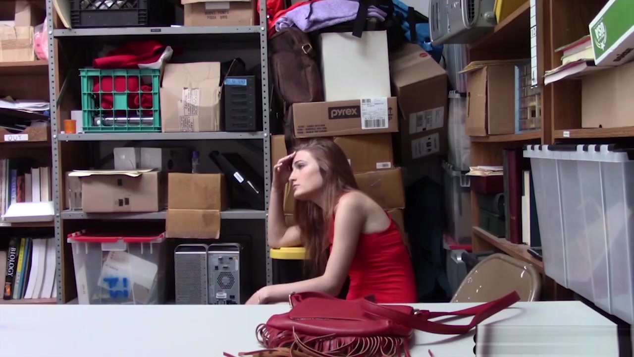 Redhead teen 18+ Fucked Because Her Busty Step mom Is A Thief