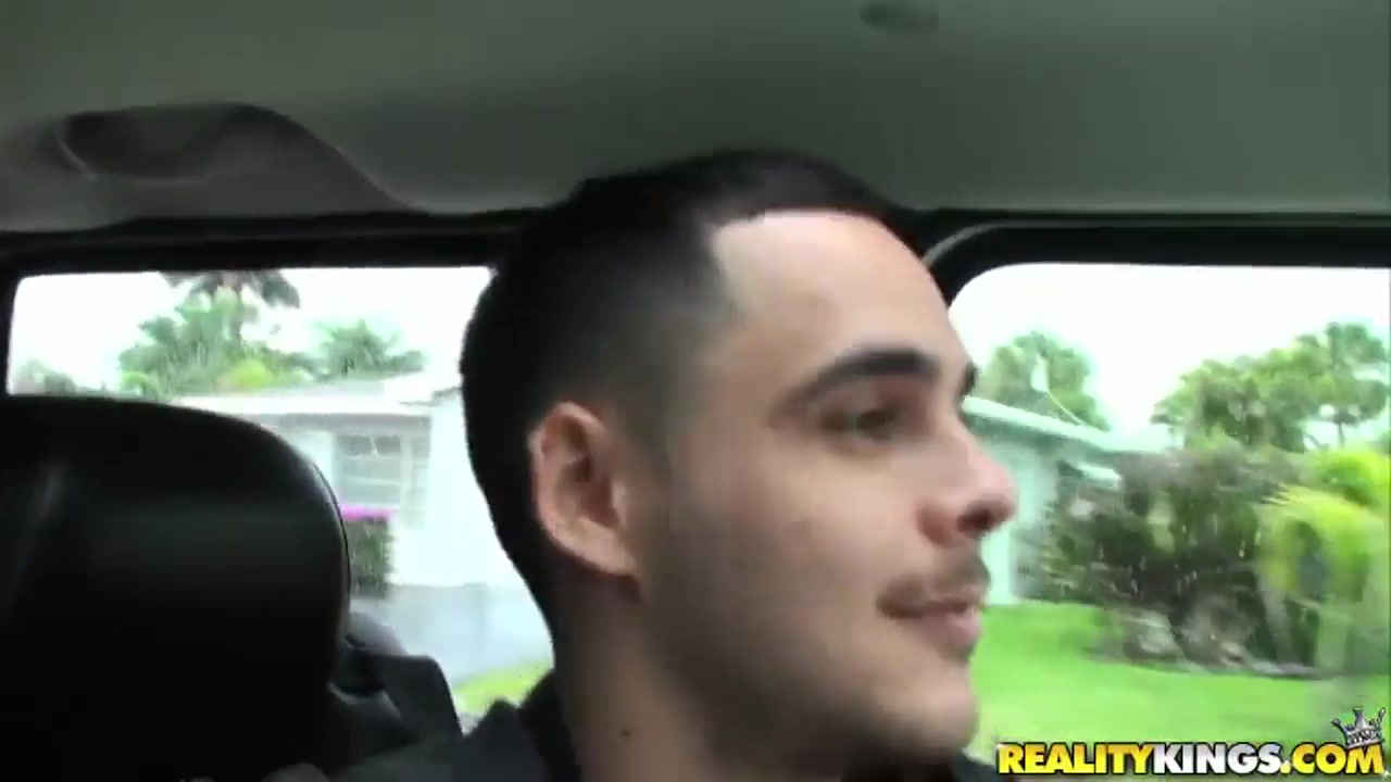 We pick up wonderful brunette with natural tits