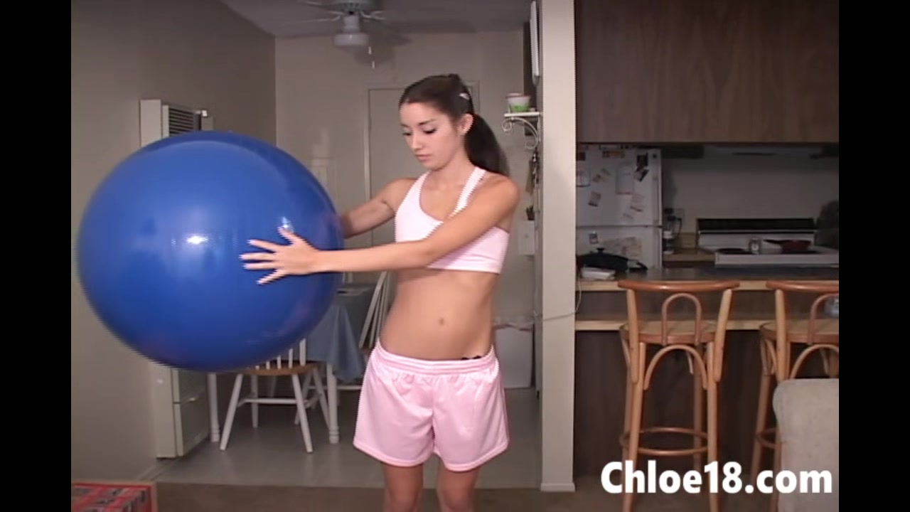 Chloe 18 Ball Fingering and rubbing pussy