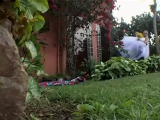 Tranny bride drills outdoor