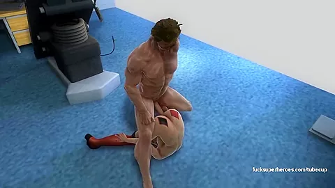 Wolverine and Harley Quinn - Naughty anal action