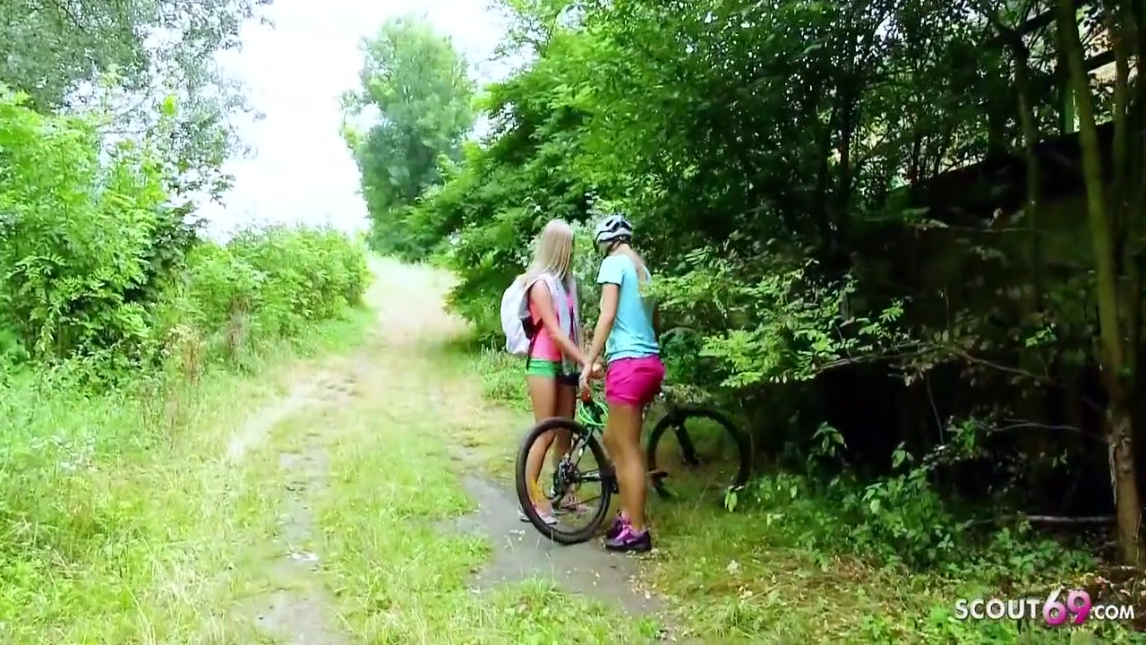 Skinny Virgin teens 18+ Have First Lesbian Sex Outdoor After College