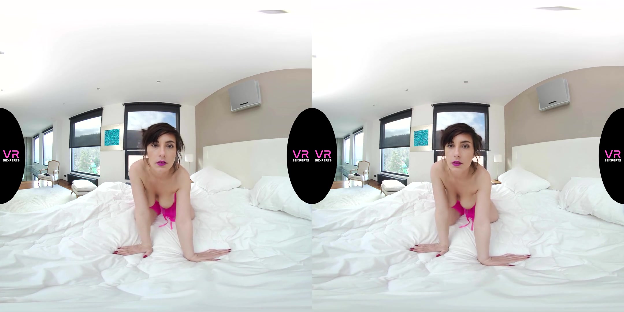 Pink Lingerie Sexy Show