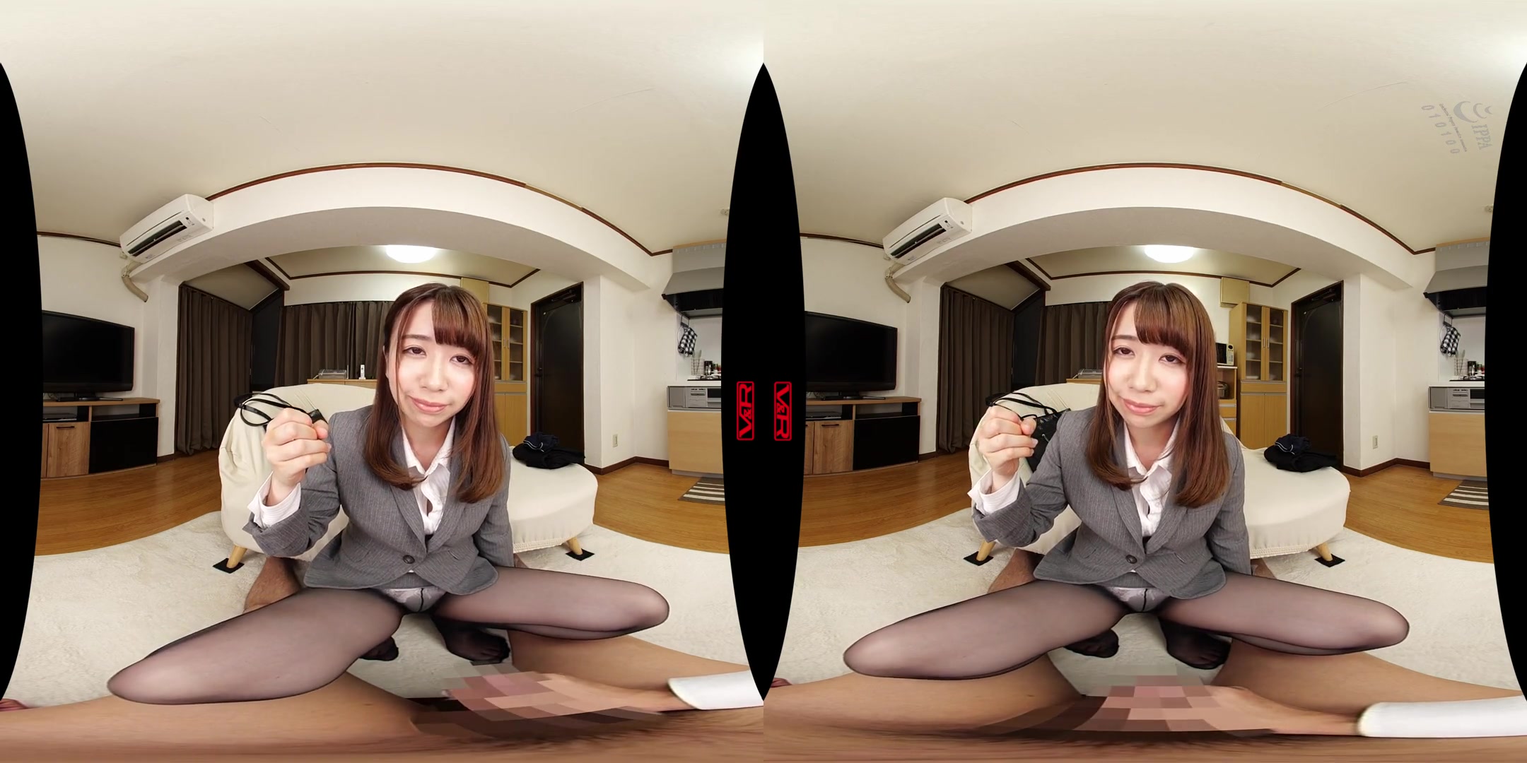 Secret Masturbation Practice with your Teacher in Black Pantyhose; JAV MILF Idol Cumming on her Legs