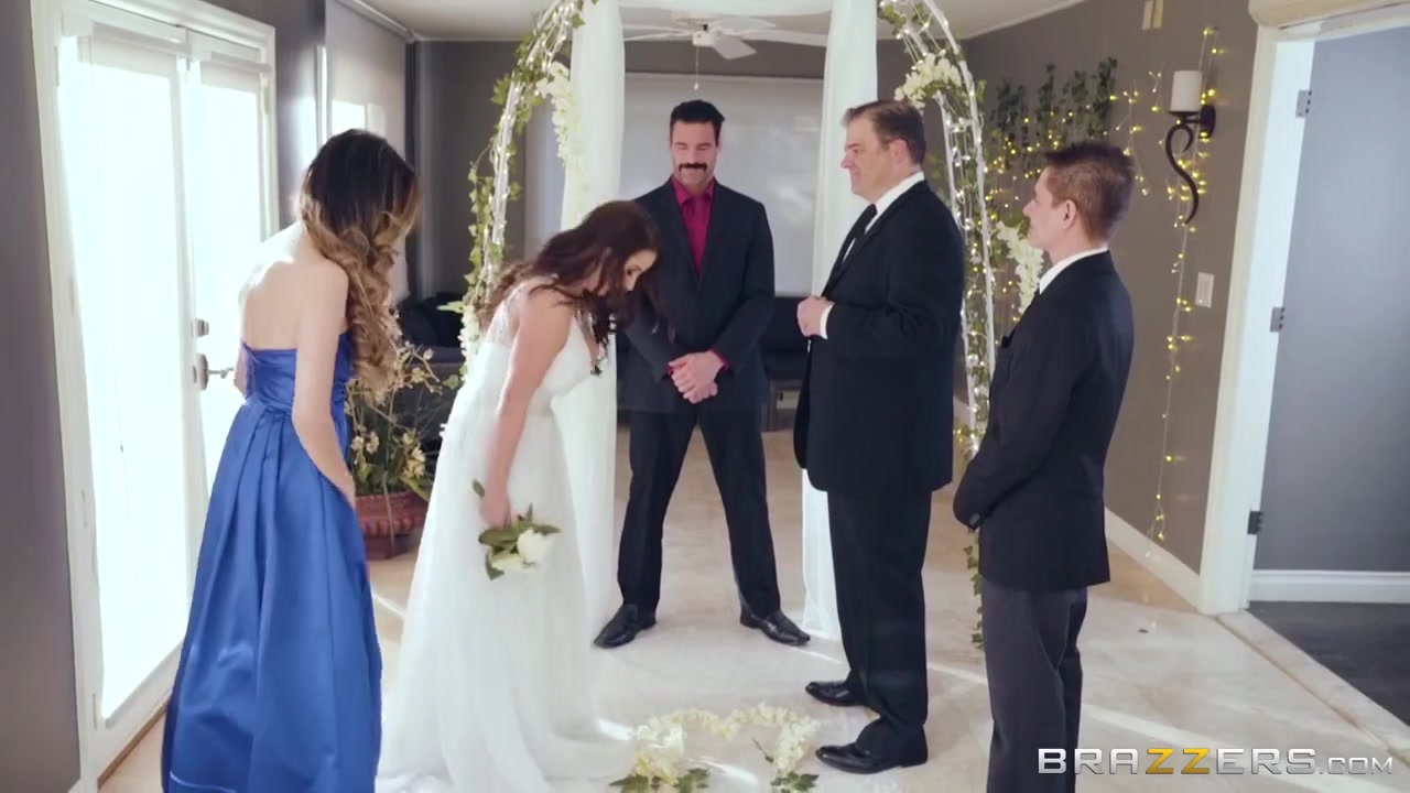 A Super-busty Bride Gets Horny During The Wedding Ceremony - Angela White