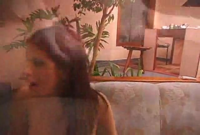 Satisfied chap cums on Tgirls boobs