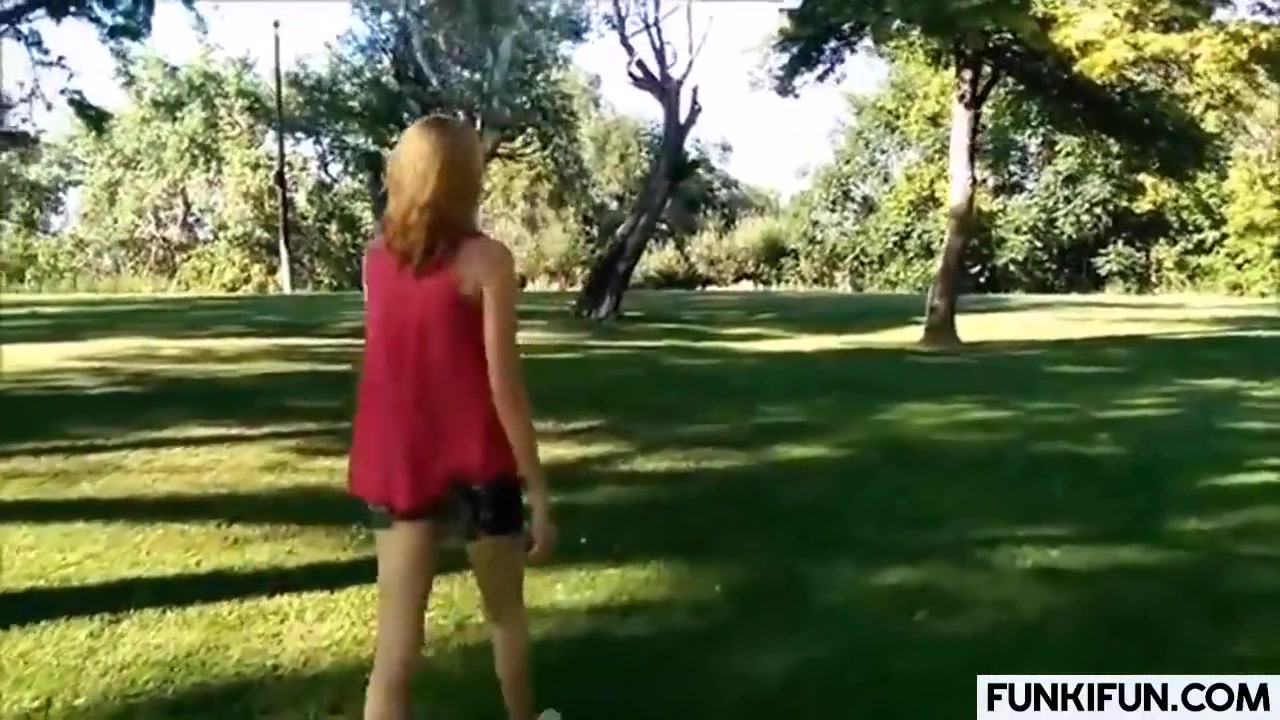 Naughty Amateur Us teen 18+ Worships A Pov Cock In The Outd