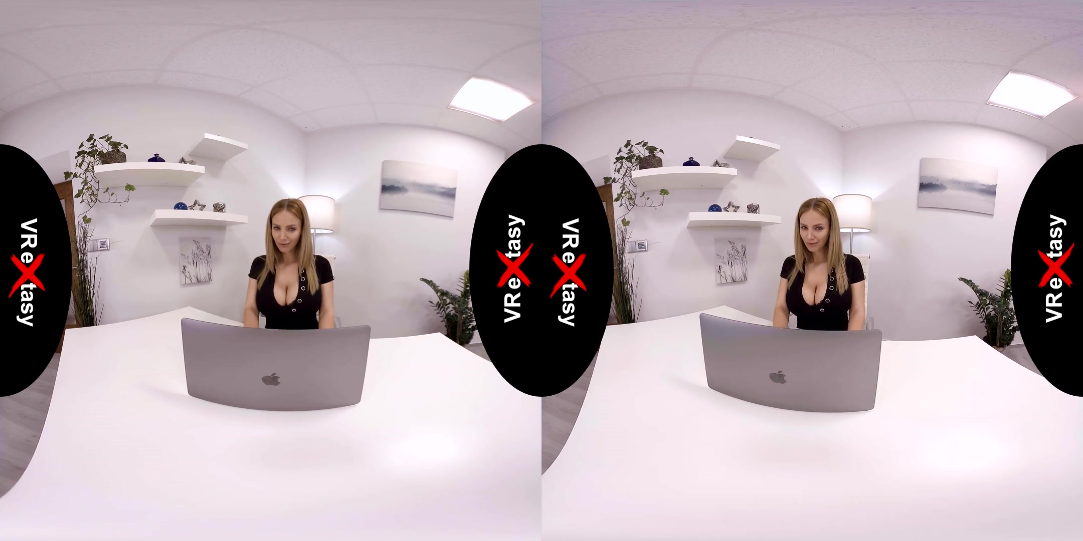 Nathaly Cherry - Office Lady; Busty Secretary Solo on the Desk