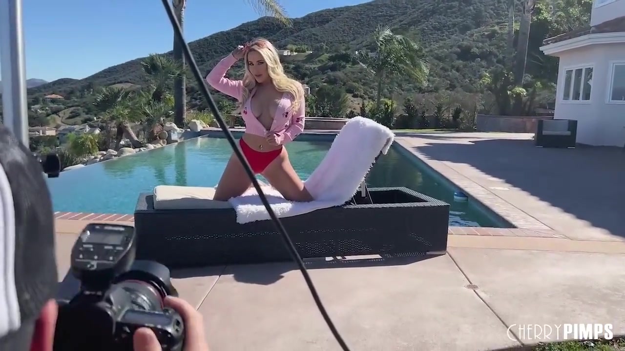 A Look Behind The Scenes With Our Cherry Of The Month Milf While She Her Big Boobs With Savannah Bond