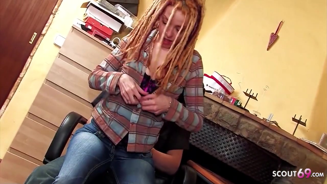 Skinny Ginger Punk teen 18+ Nataly Divine With Dreadlocks Pickup And Fuck