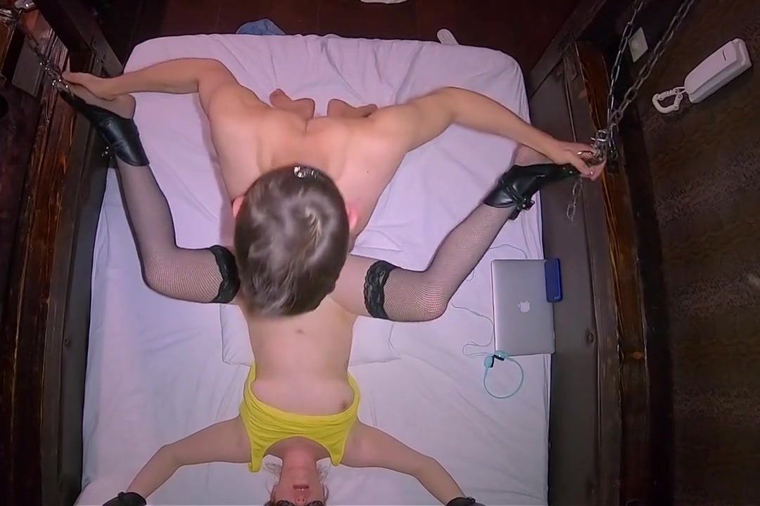 Ginger Caught Masturbating to Friend Vid - Chained and Fucked till Creampie